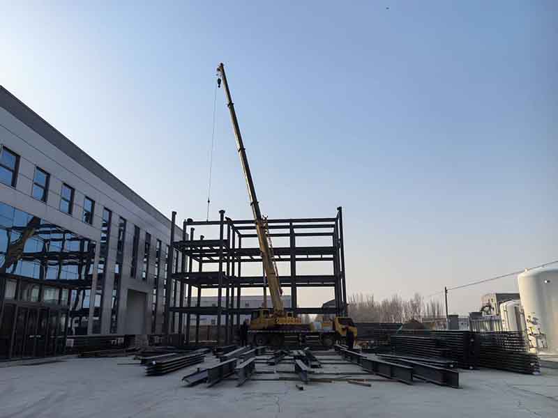 Cum să fie construit atât de rapid cadrul structurii de oțel din clădirea de birouri nr. 2#?