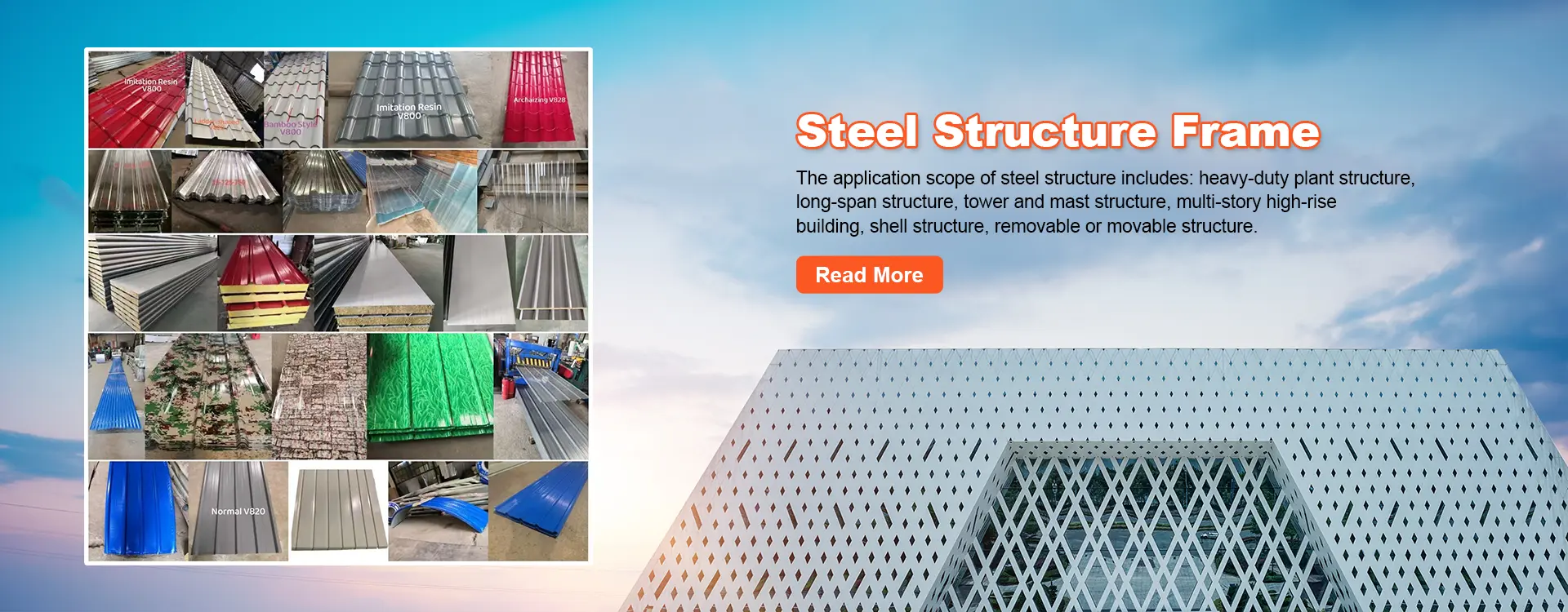 Cadru de structură din oțel din China
