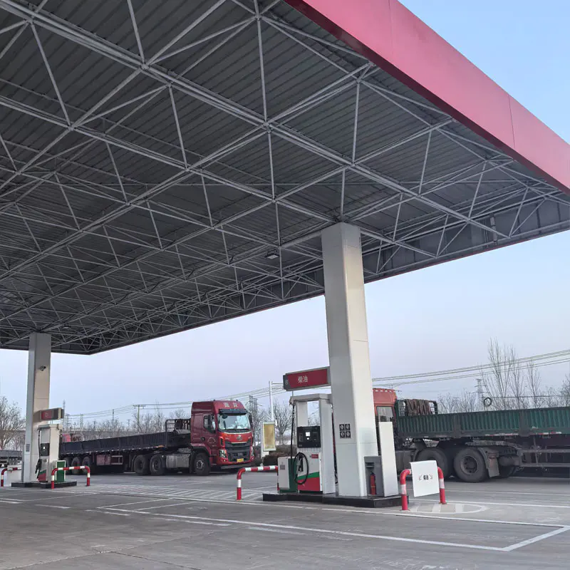 Stație de benzină pentru structură din oțel